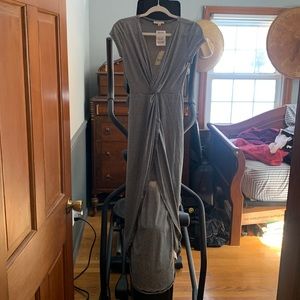 Size small black and white tight high low dress!